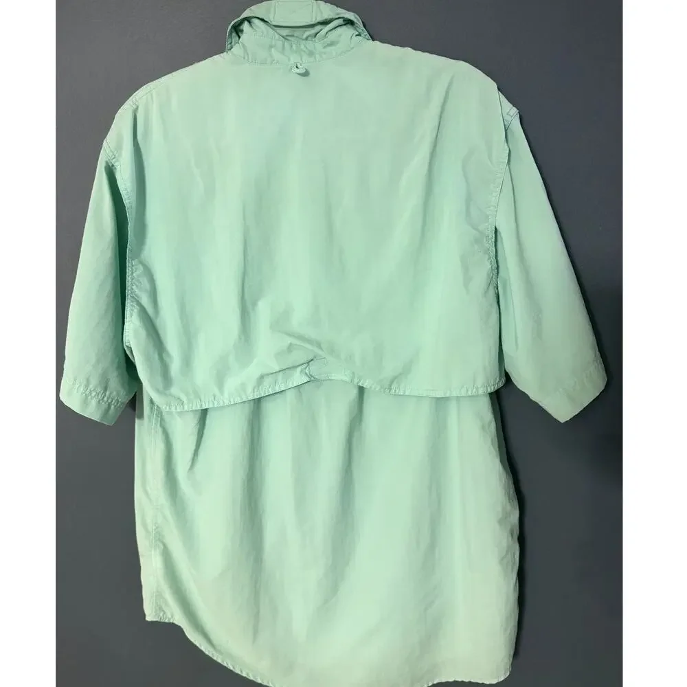 Bimini Bay Outfitters Short Sleeve Button Up Vented Fishing Shirt Size Medium - Picture 2 of 12